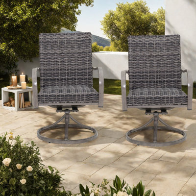 Chaises de salle à manger robustes en acier, conception moderne et confortable pour les réceptions en plein air