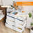 Modern Dresser for Bedroom with 12 Drawer Chests of Drawers for Hallway Entryway Storage Organizer Unit with Fabric Sturdy Metal Frame Wood Tabletop Easy Pull Handle-426714670
