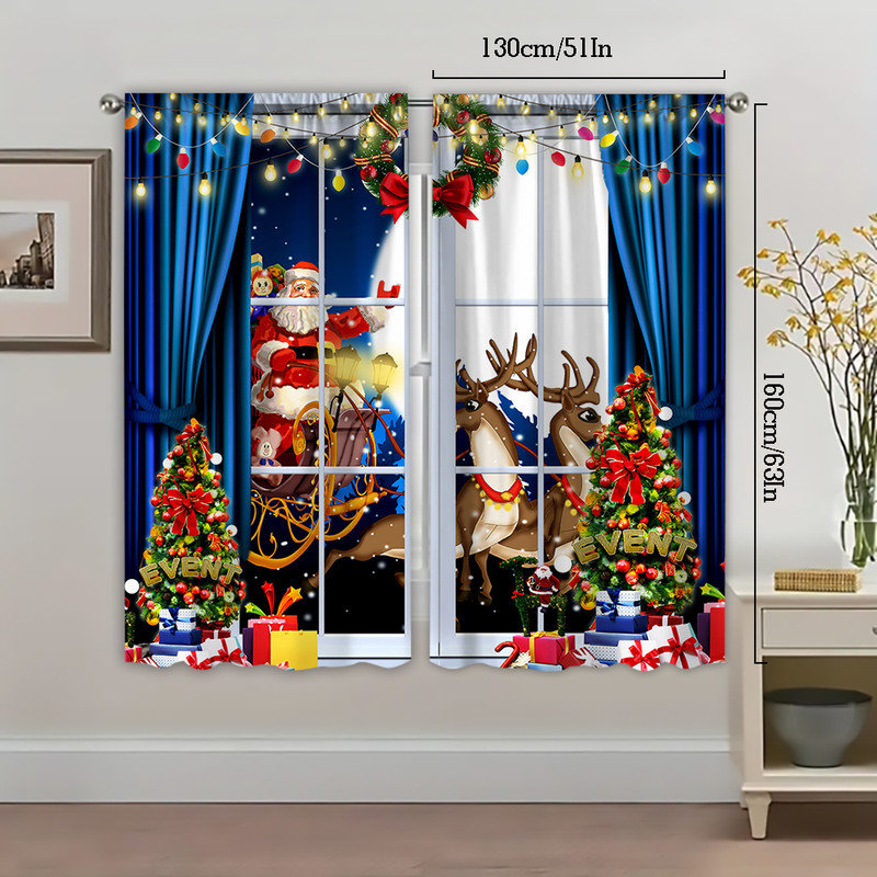 ROD POCKET CURTAIN, 51" W x 63" L