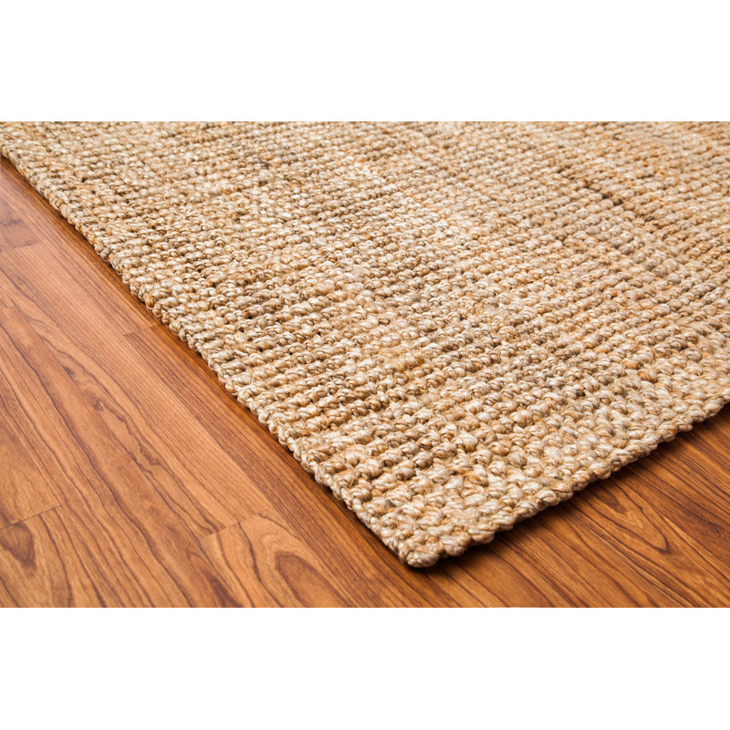 Fermin Chevron Jute / Sisal Area Rug, Runner 76 x 244cm