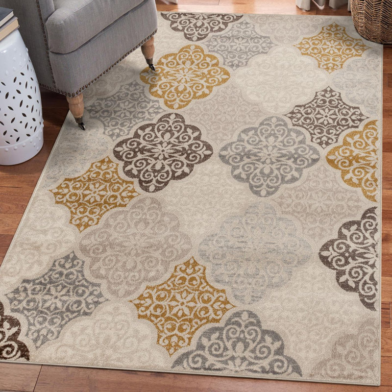 Matrix Floral Indoor Rug, Rectangle 8' x 10'