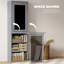 Bureau convertible pliable, bureau d'ordinateur mural avec beaucoup de rangement et tableau d'écriture