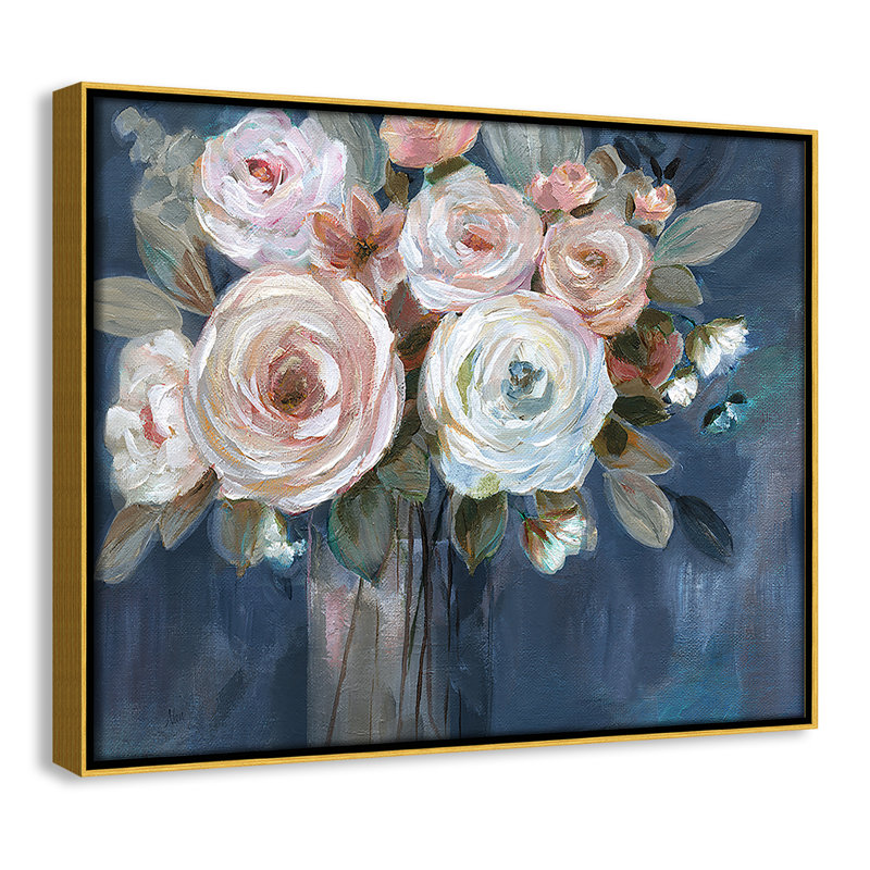 «Midnight Mood», reproduction d'art encadrée sur toile par Nan, Or, H 12,5 po x l 15,5 po x P 2 po