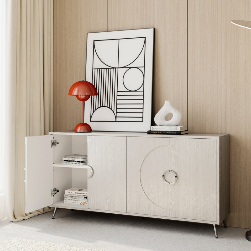 Buffet Modern Modern, Argent champagne, Champagne
