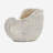 8.5x5.5x6.3" Sand and Cement Nautilus Shell Planter with Textured Beige Finish