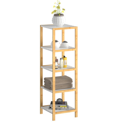 Dionne Bamboo Freestanding Bathroom Shelves
