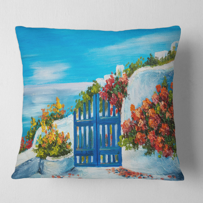 Housse et insert de coussin House House the the Sea Flowers III, 18" x 18"