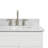 Partham 37'' Single Bathroom Vanity with Carrara Marble Top-70317037