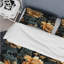 Ensemble de housse de couette damassé Golden and Dark Poppies-264568285