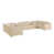 Beige Genuine Leather