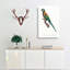 The Blue-Winged Macaw Parrot by F. Levaillant - Wrapped Canvas Print-55359074