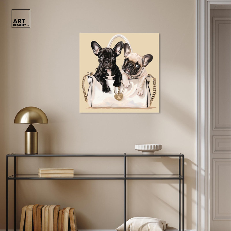 Art sur toile par Frenchie, H 24 po x l 24 po x P 1,5 po, Toile tendue