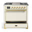 Majestic III Series 36 Inch Dual Fuel Range with 6 Sealed Burners, Griddle, in Emerald Green (Natural Gas, Copper Trim)-562104033-562104044-562104051