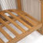 Canapé d'extérieur simple en bois massif avec coussins