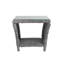 Ensemble de chaises inclinables d'extérieur 3 pièces Elle Decor Vallauris, gris