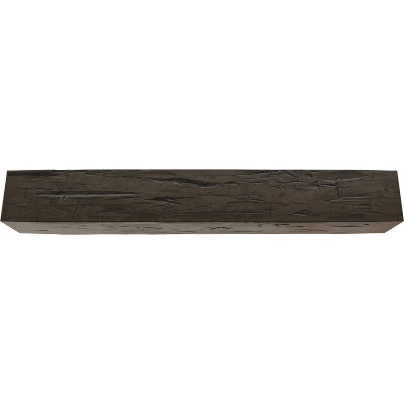 Premium Aged Faux Wood 16' Ceiling Beam in Dark Brown