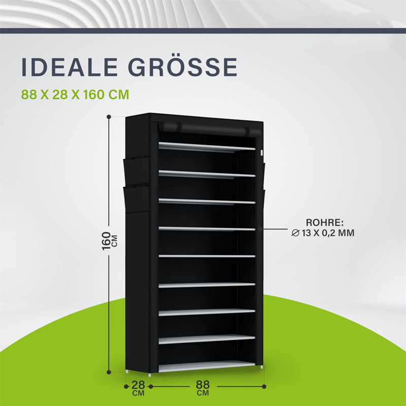 45 Pair Stackable Shoe Rack