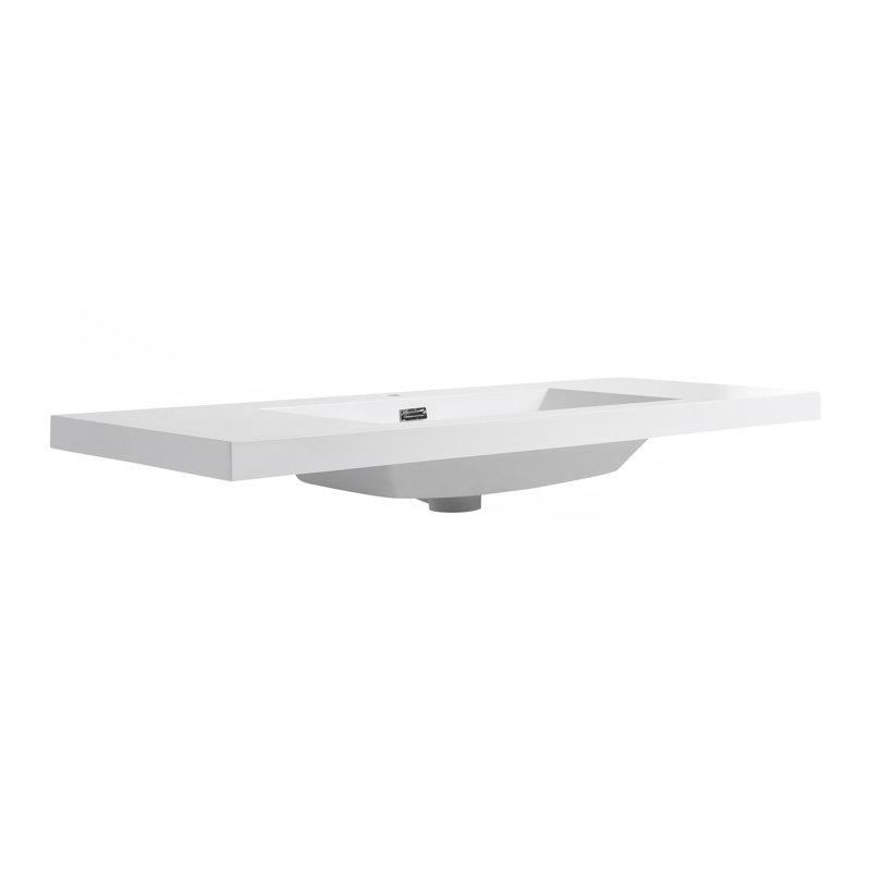 Lavabo de salle de bain 42 "en résine