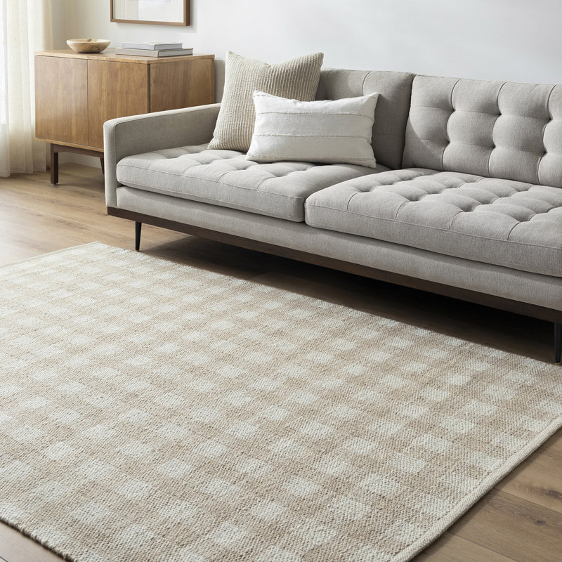 Moroccan Wool Hand Woven Area Rug, Rectangle 152 x 228 cm