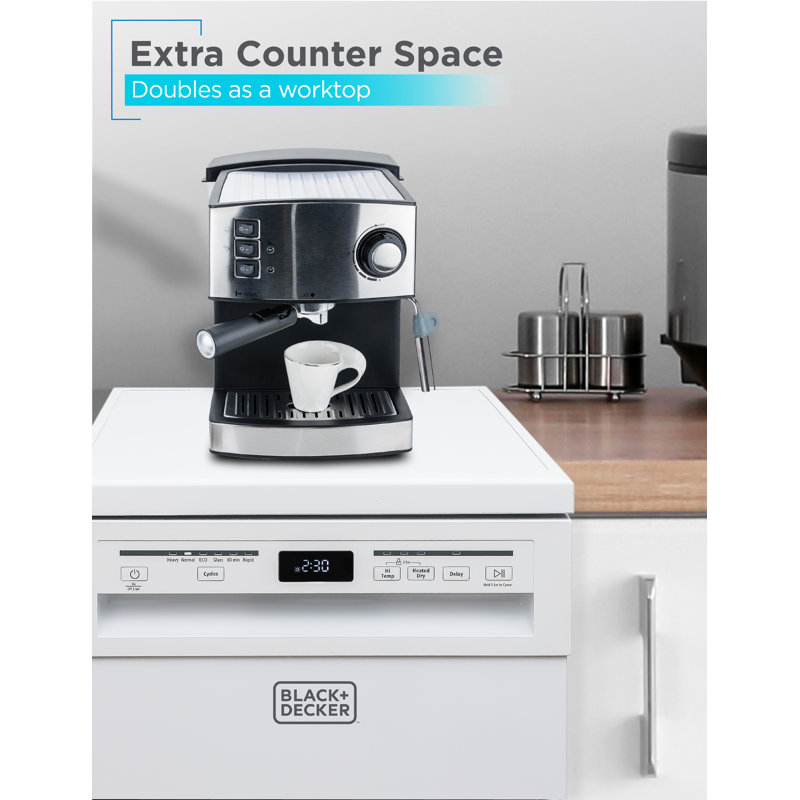 Lave-vaisselle BC BC-Series Black + Decker, 18 pouces de largeur, 8 couverts, Blanc