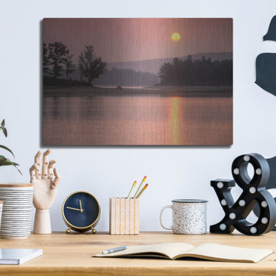 Art mural en métal Lark Manor ™ «Morning Shimmer» par Patrick Zephyr