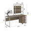 Bureau hybride avec rehausse