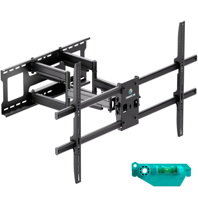 Onkron Full Motion Tv Wall Mount For 42 - 120 Inch Tvs Up To 220 Lbs, Heavy Duty Tv Mount With Swivel And Tilt, Extension Arm, Max Vesa 1000x600, Large Articulating Television Mount Bracket Black