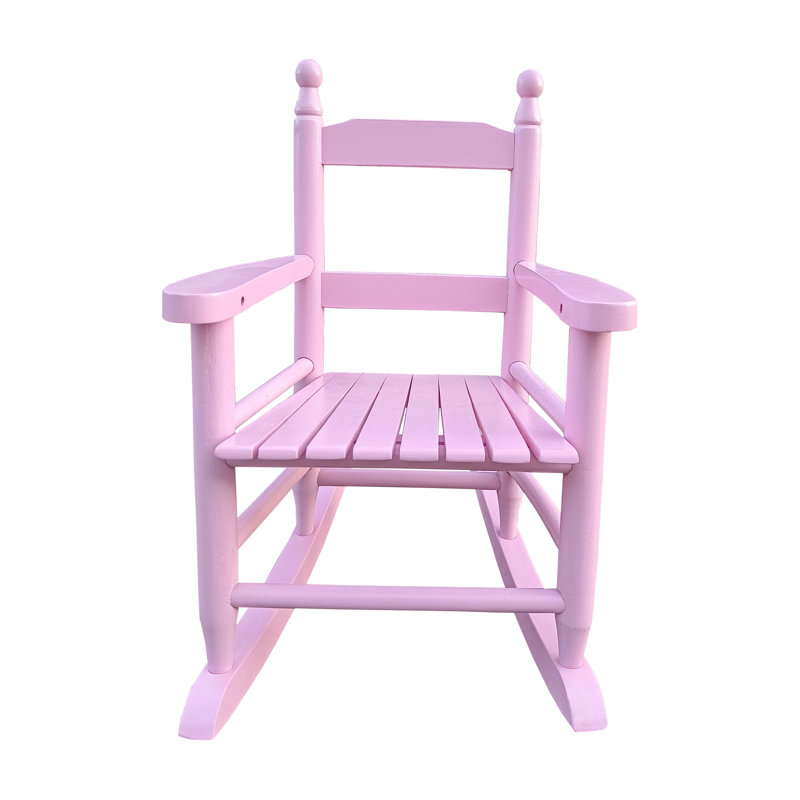 Chaise berçante pour enfants rose clair - d'intérieur ou d'extérieur - convient aux enfants - durable, Rose clair