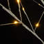 Ensemble de bouleau éclairé, arbre artificiel avec lumières chaudes 4ft 48 LED / 5FT 72 LED / 6FT 96 LED, décoration intérieure et extérieure