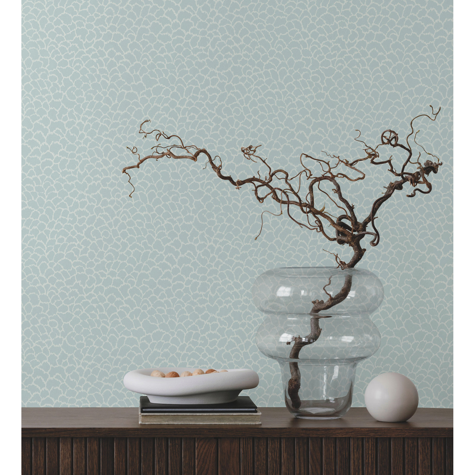 Mae Abstract Wallpaper, Blue