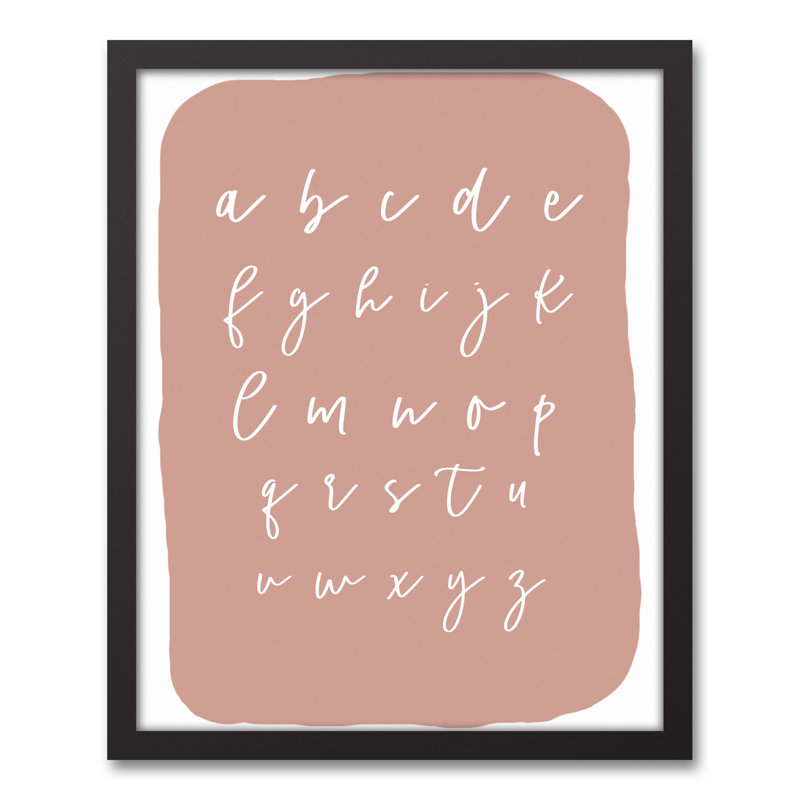 Art encadré ABC Blob, H 21,75 po x l 17,75 po x P 1,75 po