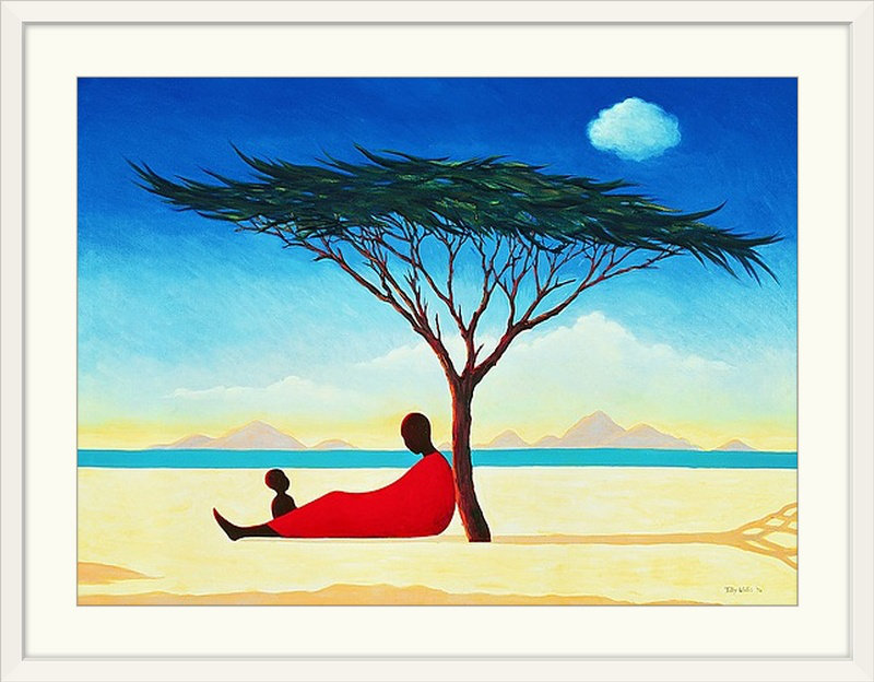 Reproduction d'art "Driston Turkana Af après-midi" par Tilly Willis, H 18 po x l 24 po x P 1,25 po, Toile