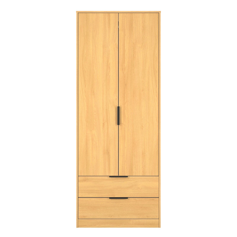Turah Manufactured Wood Wardrobe, Modern Oak