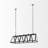 3 - Light Matte Black Kitchen Island Pendant