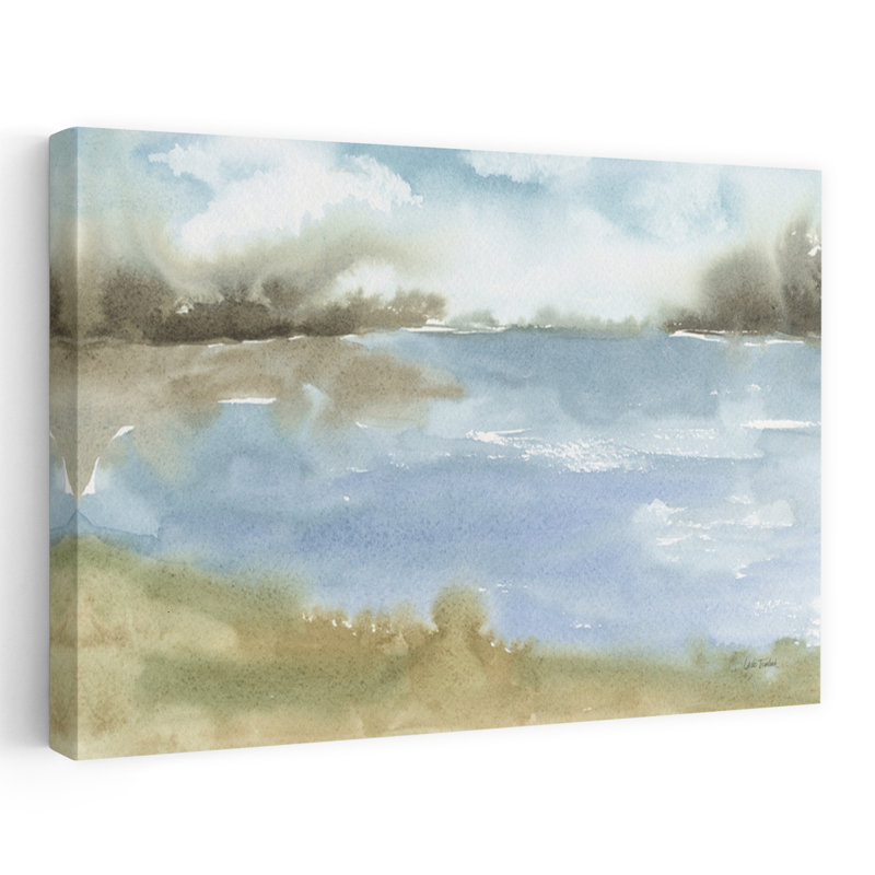 Cape Cod II bleu côtier blanc plage brun, H 24 po x l 16 po