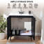 Ensemble de meuble-lavabo simple moderne 30 po noir