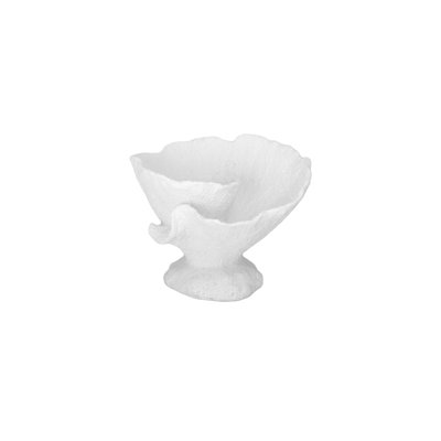 Fleur en polyrésine déco maison blanche