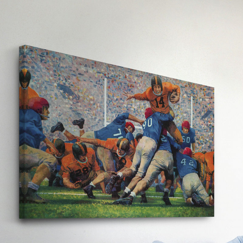 Playoff Game by Robert Moore - Wrapped Canvas Painting, 102 cm H x 152 cm W x 4 cm D