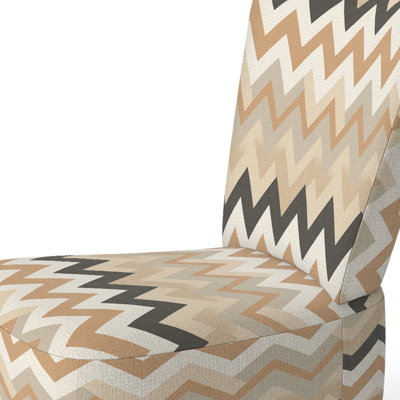 Fauteuil d'appoint rembourré beige et blanc, Mélange de polyester beige / blanc