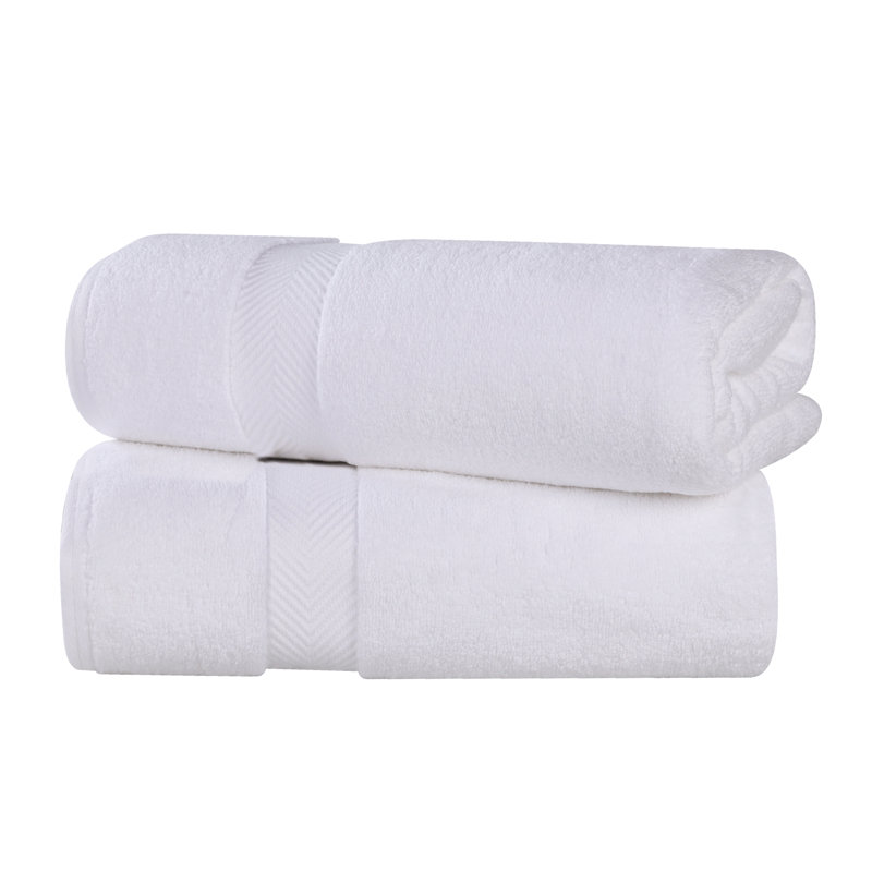 Drap de bain 100% coton Hamachi, Blanc
