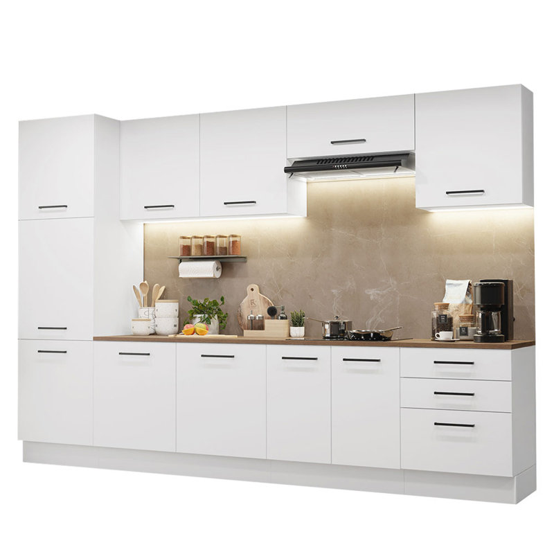 Ensemble de rangement pour garde-manger 3 tiroirs 3 armoires murales Cotreau