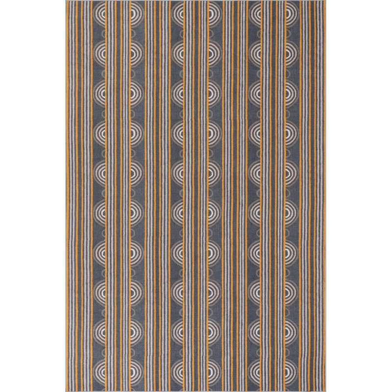 Button Machine Washable Rug, Rectangle 7'6" x 9'6"