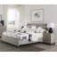 Lit en mélamine de qualité supérieure au design sophistiqué, parfait pour créer un environnement de chambre à coucher confortable et élégant