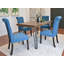 Ensemble de salle à manger 6 pièces, table à manger en épingle à cheveux avec 4 chaises et banc-2007288746