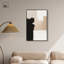 Décoration murale neutre sur toile beige et noir I -1863695510-1863695509