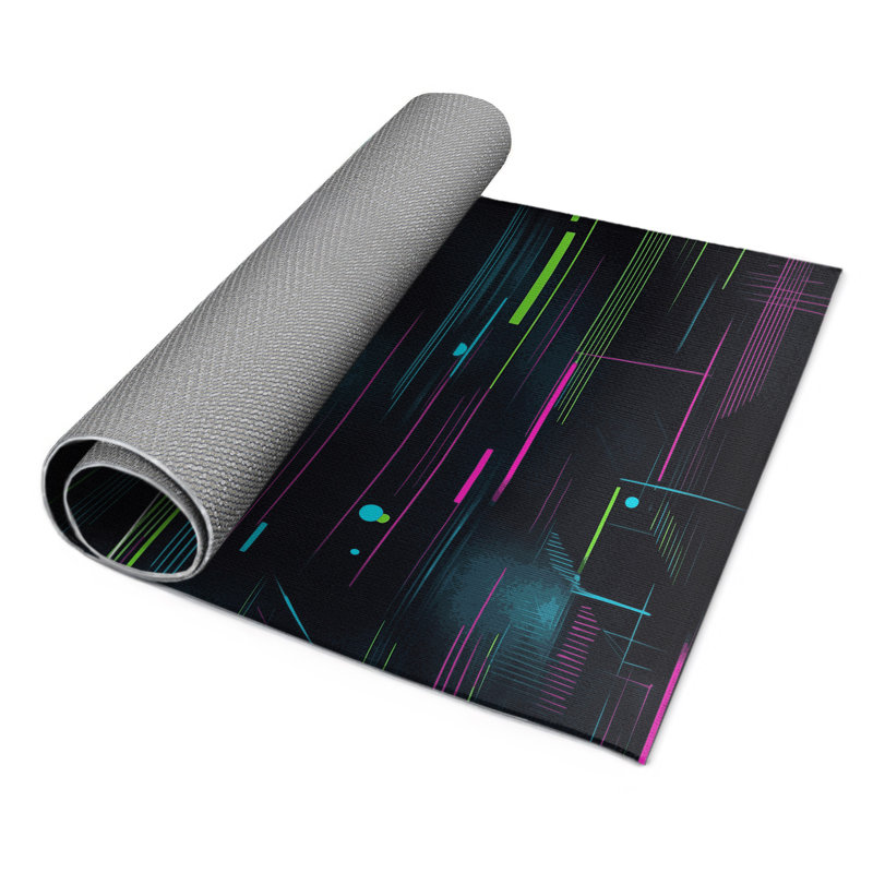 Glitch Path Indoor And Outdoor Area Rug, Rectangle 1'6" x 2'6"