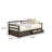 Grey 2-Drawer Daybed With Extension Trundle
