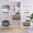 Tall Mirror Shoe Cabinet with 3 Flip-Drawers, Hooks & Hanging Rod - Space-Saving Entryway Storage