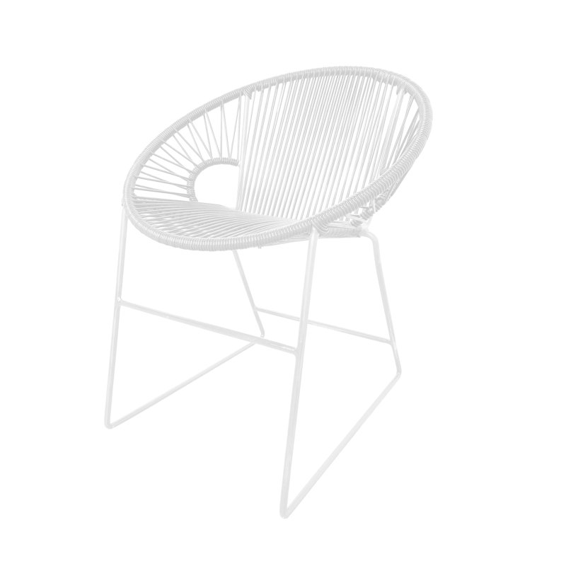 Chaise de patio Puerto, Blanc