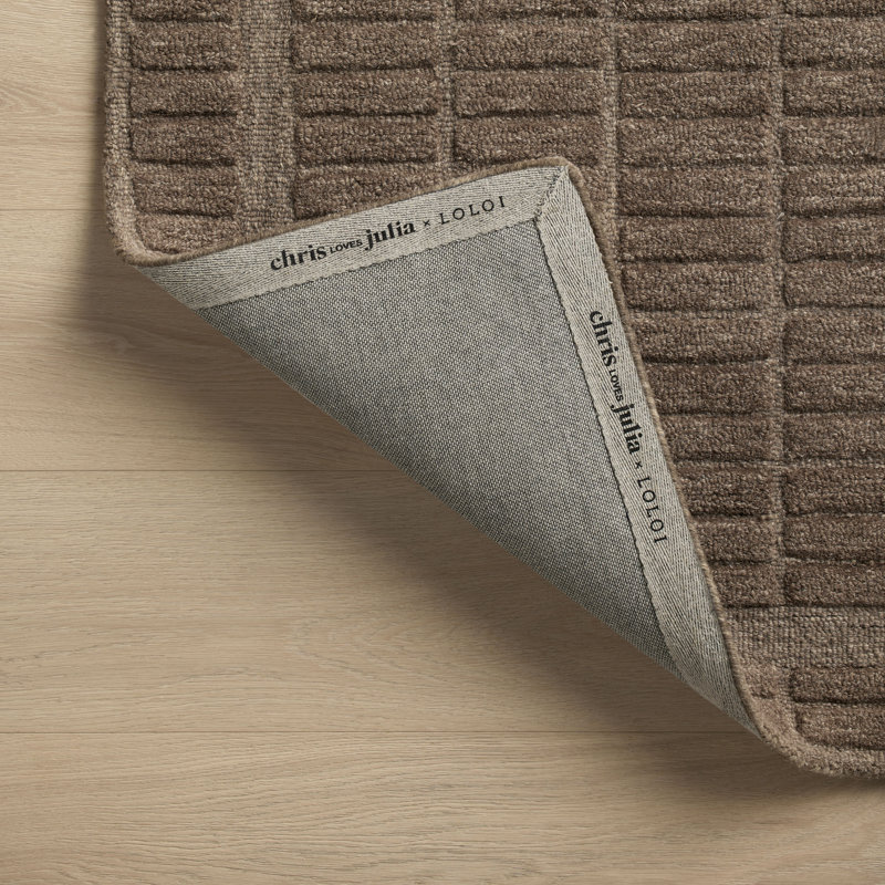 Tapis cacao / cacao Chris Loves Julia x Loloi Bradley, Rectangle 3 pi 6 po x 5 pi 6 po